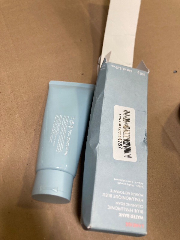 Photo 1 of LANEIGE Water Bank Cleansing Foam: Hyaluronic Acid, Papain, Visibly Smooth and Soften