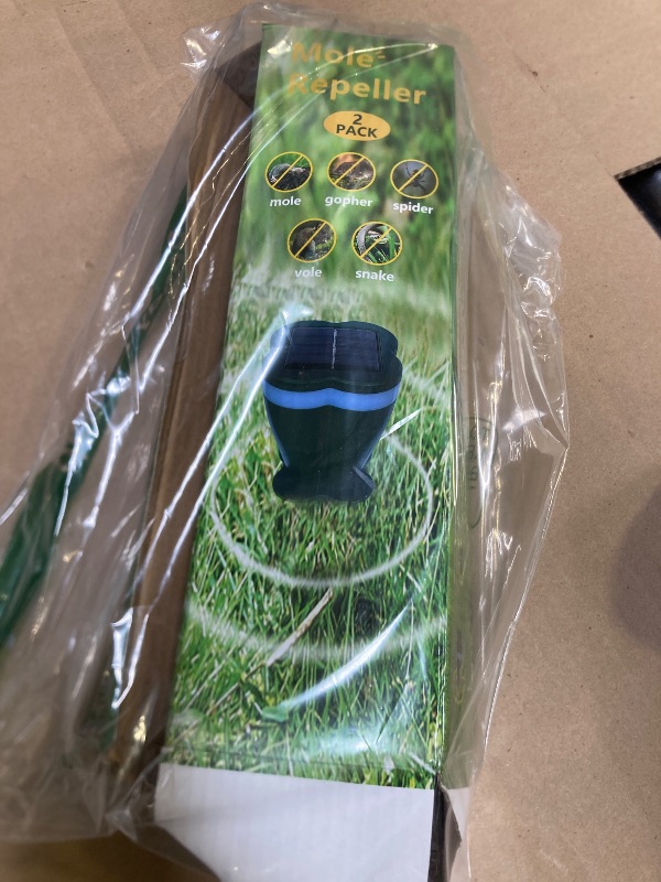 Photo 1 of 2025 1Pack Mole Repellent Solar Powered Vole Repellent Outdoor Ultrasonic Gopher Repellent for Lawn Garden,Waterproof Sonic Mole Spikes,Get Rid of Moles Groundhog Chipmunk Repellent