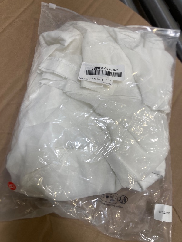 Photo 1 of Size M--EOSIEDUR Women's 2 Piece Outfit Loose Solid Crop Cami Top with Split Skirt, Solid White, Medium