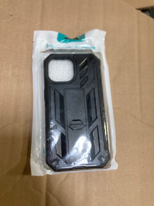 Photo 1 of FNTCASE for iPhone 15 Phone Case: for iPhone 13 & 14 & 16e Case Military Grade Shockproof Protection Hard Phonecase - Dual Layer Matte Textured Drop Proof Rugged Protective Cover - 6.1 Inch Black