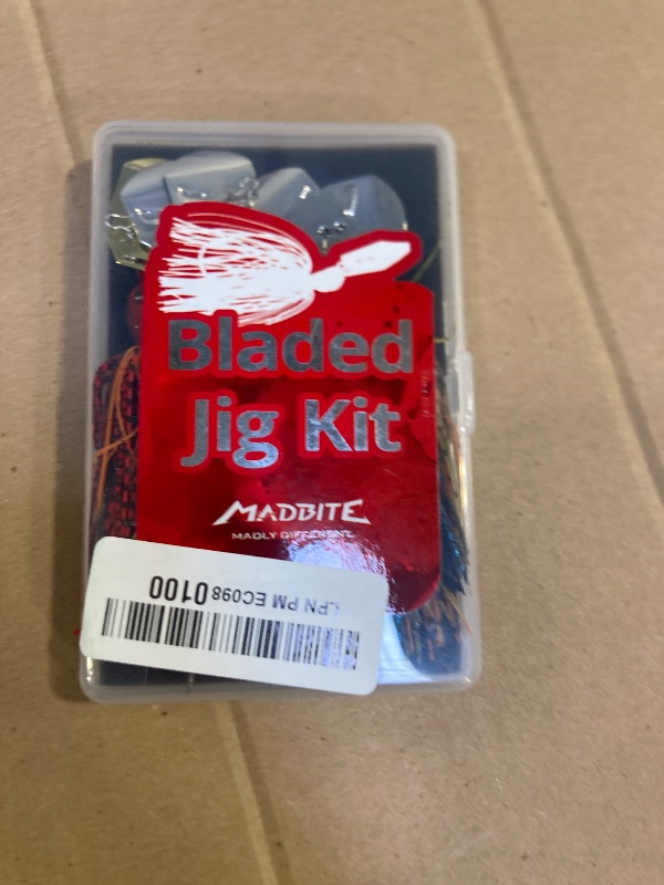 Photo 1 of MadBite Bladed Jig Fishing Lures, 5 pc Multi-Color Kits, Irresistible Vibrating Action, Sticky-Sharp Heavy-Wire Needle Point Hooks, Popular 1/2 oz Sizes, Includes Storage Box