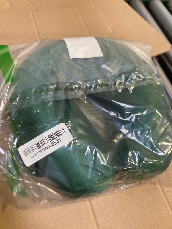 Photo 1 of Wolf Essentials Kids Travel Neck Pillow - Cozy Soft Microfiber, Compact Design for Airplane, Car Seat, or Toddler Travel Support – Hunter Green