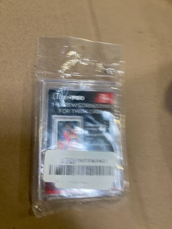 Photo 1 of 25 Ultra Pro 1 Screw Thick Holder (100pt) 25 Individually Sealed Holders - Screwdown for Thick Baseball, Football, Hockey, Basketball Cards Like Jersey, Relics, Patches