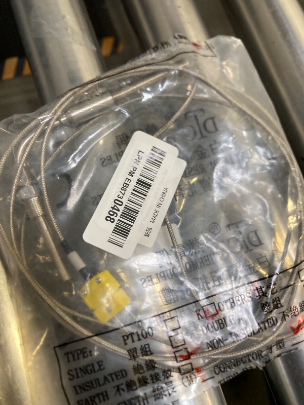 Photo 1 of EGT Thermocouple K Type for Exhaust Gas Temperature Probe Sensors with Exposed Tip & 1/8" NPT Thread Connector 1 Meter Length