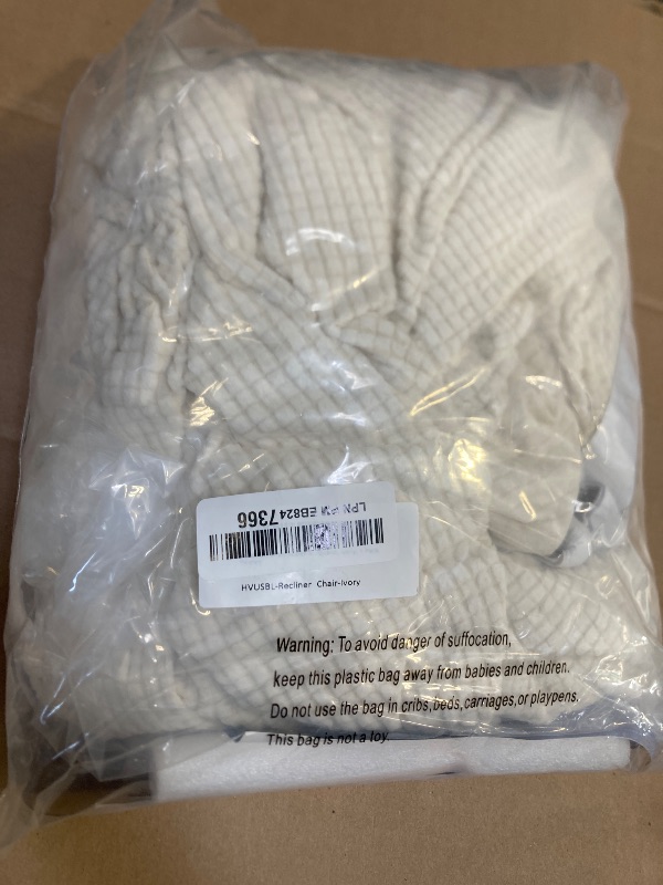 Photo 1 of H.VERSAILTEX Super Stretch Recliner Cover Recliner Couch Covers Recliner Chair Cover Form Fitted Non Slip Reclining Slipcovers for Standard Large Recliner, Soft Thick (1 Pack, Ivory)