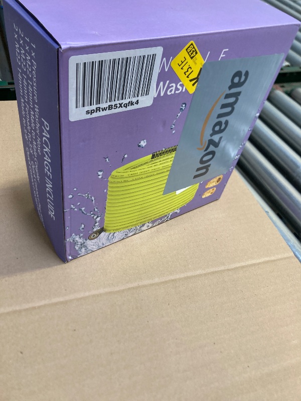 Photo 1 of M MINGLE Pressure Washer Hose 50 FT x 1/4" - Replacement Power Wash Hose with Quick Connect Kits - High Pressure Hose with M22 14mm Fittings - 3600PSI