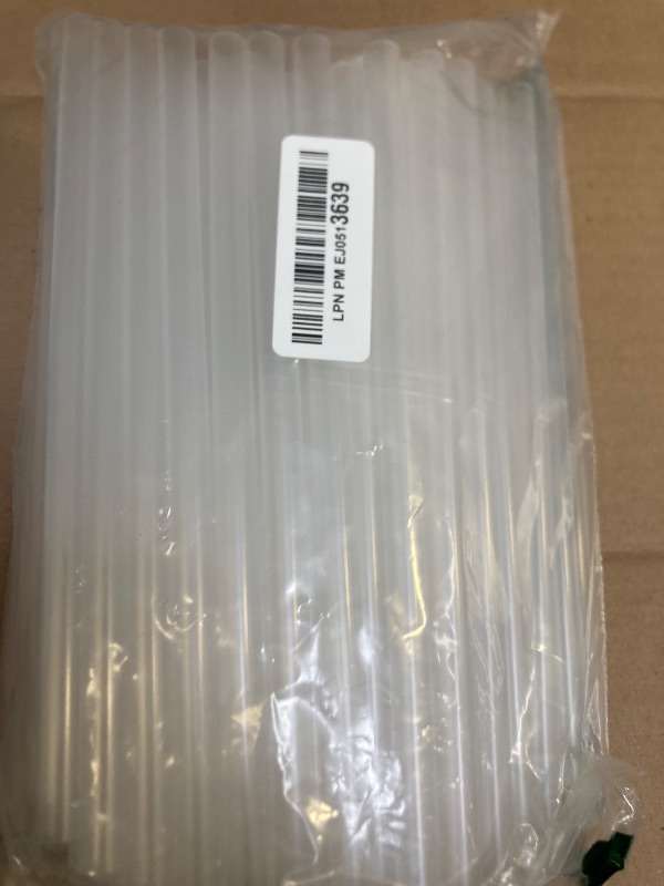 Photo 1 of Clear Jumbo Smoothie Straws, Clear Disposable Wide-mouthed Large Milkshake Straws 9'' Inches High/Tall 100 pack