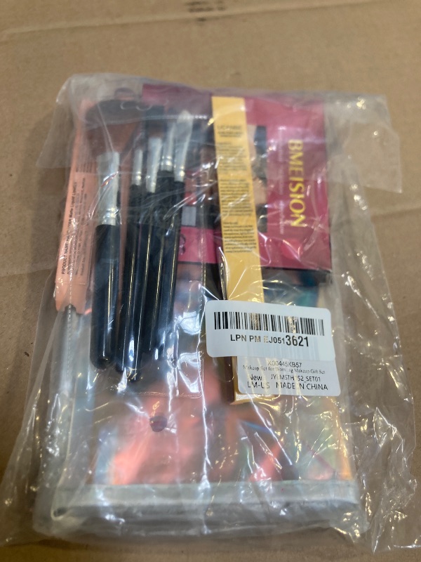 Photo 1 of Makeup Set for Women Full Kit - 32 Colors Makeup Palette,5pcs Brushes Set, Mascara & Stamp Liquid Eyeliner, Eyebrow Pen, 2pcs Matte Liquid Lipsticks, 2 Powder Puff, 1 Cosmetic Bag Makeup Gift Set