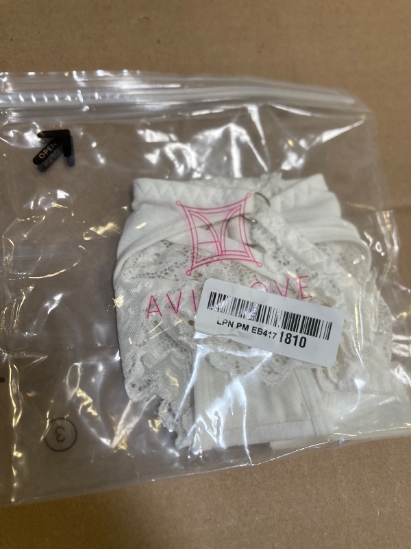 Photo 1 of Avidlove Sexy Panties for Women White Lace Cheeky Underwear String Bikini Panty Ladies High Cut Hipster