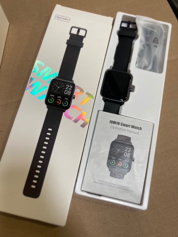 Photo 1 of ENOMIR Smart Watch for Men Women, Alexa Built-in Fitness Tracker with Call Function&1.8" HD Touchscreen, 5ATM Waterproof Heart Rate/Sleep/SpO2 Monitor, 100+ Sport Modes, iOS Android Compatible, Black