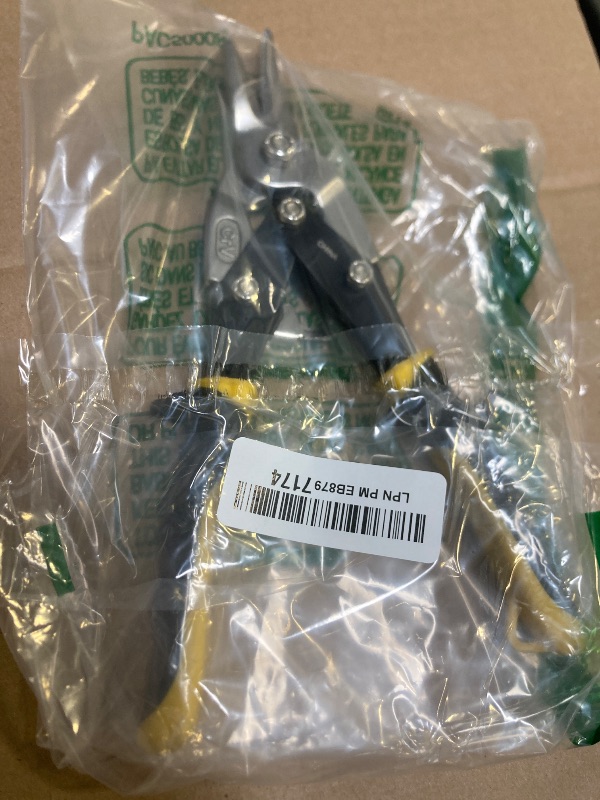 Photo 1 of HURRICANE 10 Inch Aviation Tin Snips, Heavy Duty Metal Cutter Shears for Cutting Sheet Metal, Straight Cut, Chrome Vanadium Steel