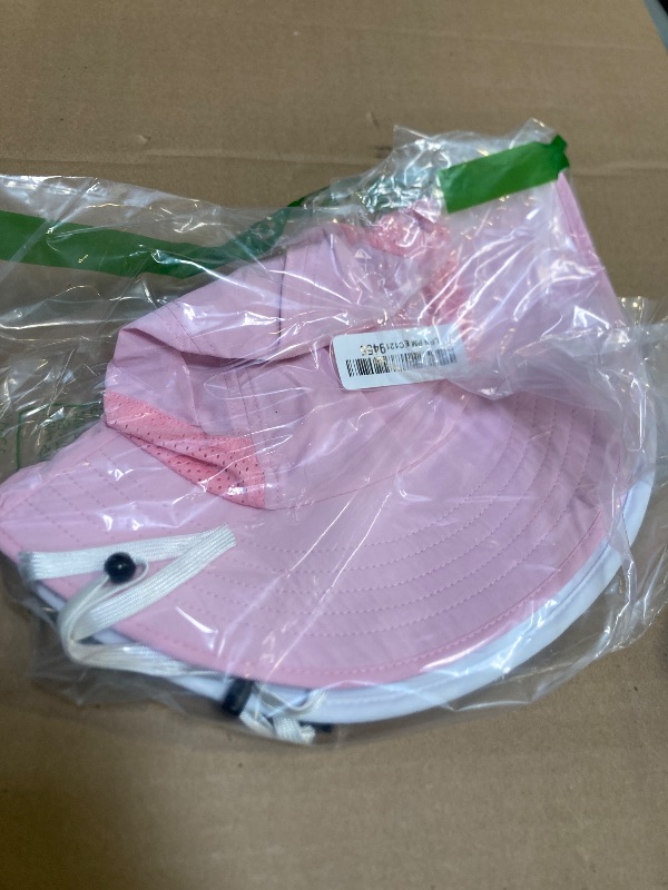 Photo 1 of 2-Pack Toddler Baby Sun Hat Summer UPF 50+ Protection for Boys Girls Kids Adjustable Beach Hats with Bucket Wide Brim Age 1-7 Years Outdoor(Small,Pink + White)