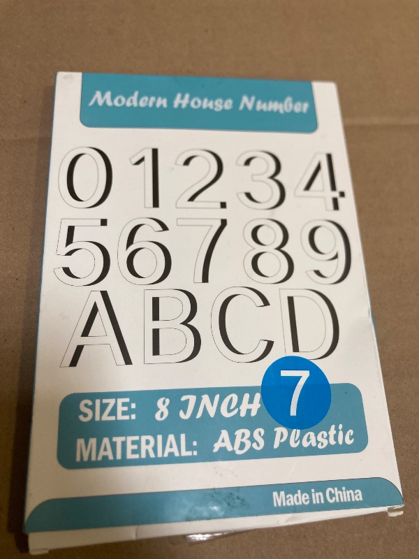 Photo 1 of IVERRA 8 Inch Large Floating House Numbers, Black Modern House Number for Outside, Home Address Numbers for Outdoor Garage Gate Wall Street (7)