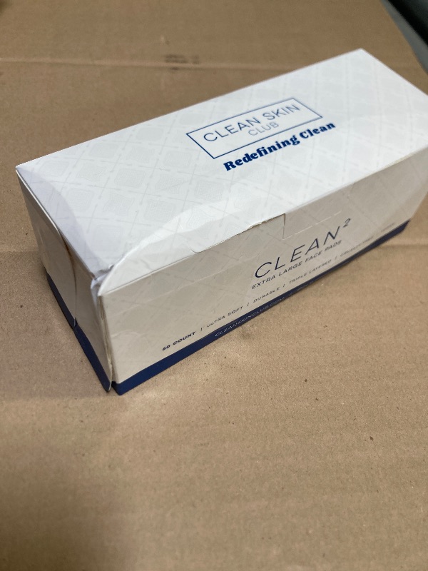 Photo 1 of Clean Skin Club Clean² Pads 2.0 [NEW & IMPROVED EDGES] Guaranteed Not to Shed & Tear Face Pads, Unique Triple Layers, Textured & Ultra Soft Side, Organic Disposable Cotton, Pair with Makeup Remover