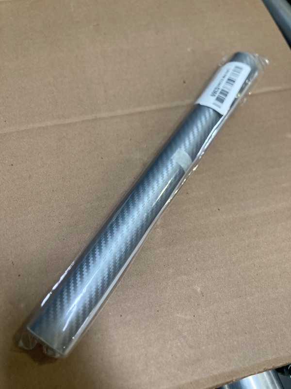Photo 1 of DIYAH 3D Silver Carbon Fiber Film Twill Weave Vinyl Sheet Roll Wrap DIY Decals 12" X 60" (1FT X 5FT)