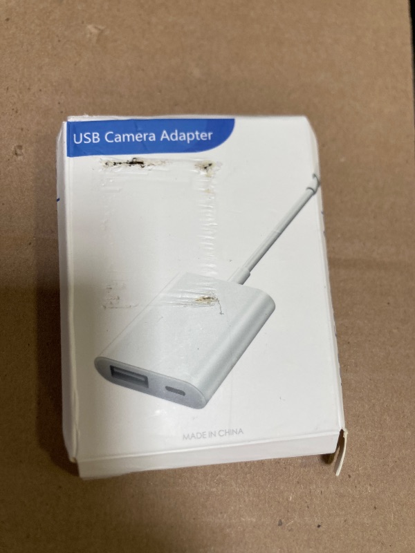 Photo 1 of SUNTRSI USB Camera Adapter, Portable USB 3.0 Female OTG Adapter for iPhone, iPad to USB Adapter with Charging Port, No Application, Plug and Play