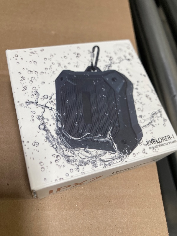 Photo 1 of Bluetooth Shower Speaker - Portable Wireless Speaker, TWS Stereo Sound, IPX7 Waterproof, 5W, 12H Playtime, Clip for Travel & Outdoor Activities