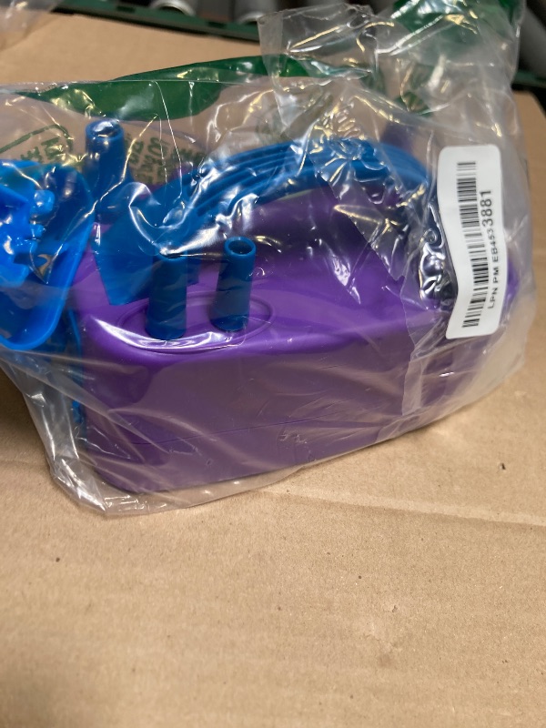Photo 1 of NuLink Balloon Pump Electric Portable Dual Nozzle Air Pump for Balloons Blower Pump Inflator for Decoration, Birthday Party [110V~120V, 600W, Purple]