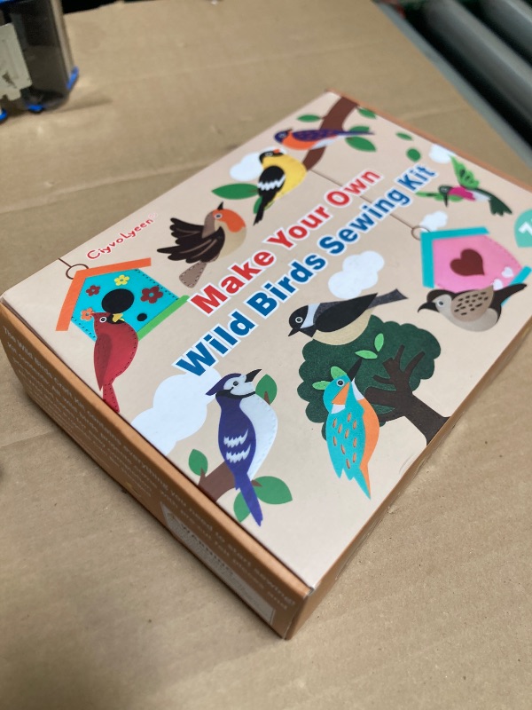 Photo 1 of CiyvoLyeen Wild Birds Sewing Craft Kit Animal Sewing Kit for Boys and Girls Beginners Set of 12 Sewing Projects Gift for Kids