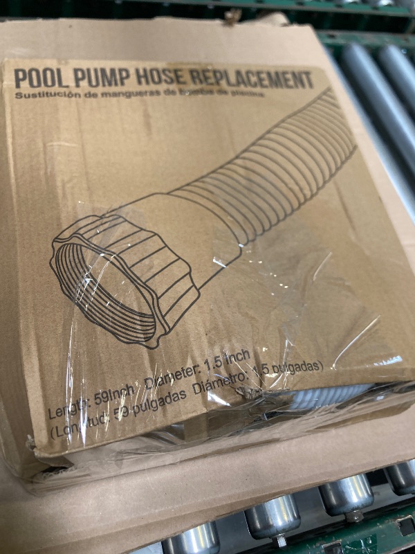 Photo 1 of Pool Hoses 1.5" for Above Ground Pool Replacement Hose for Pool Pump 1.5" Diameter Swimming Pool Hose for Above Ground Pools, 59" Long 2 Pack Filter Pump Hose for Pump Models