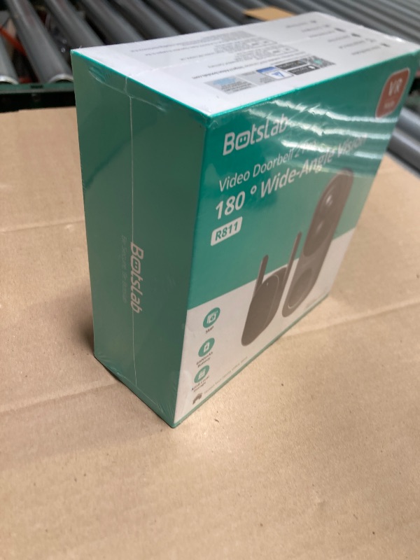 Photo 1 of BOTSLAB 5MP Wireless Video Doorbell Camera, No Monthly Fee, 5GHz WiFi, 180° Head-to-Toe View, AI Motion Detection, VR Mode, Battery or Wired Powered, Easy Installation, Weatherproof**factory sealed