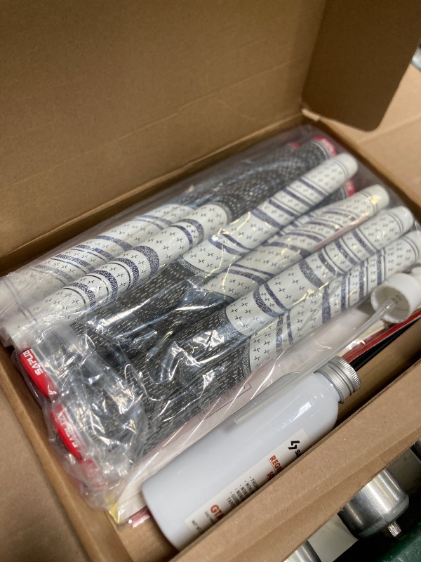Photo 1 of SAPLIZE Cross Cord Golf Grips Set of 13 Grips with Tape or Full Regripping Kit, Standard / Mid / Jumbo Size, Low Taper Design, Multi-compound Hybrid, Anti-Slip Golf Club Grips, CL03 Series