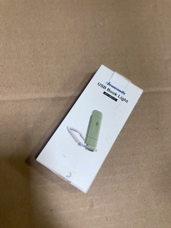 Photo 1 of DEWENWILS USB Rechargeable Book Light for Reading in Bed, Clip-on LED Reading Lamps Portable Bookmark Lights for Kids, Book Lovers, Warm White, Brightness Adjustable for Eye Protection (Grass Green)