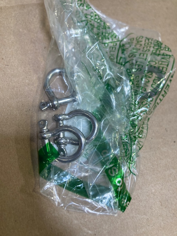Photo 1 of PATIKIL Screw Pin Shackle 5mm 3/16" 353lb, 4Pcs 304 Stainless Steel Forged Bow Shackle Marine Grade for Chains Wire Rope Outdoor, Silver