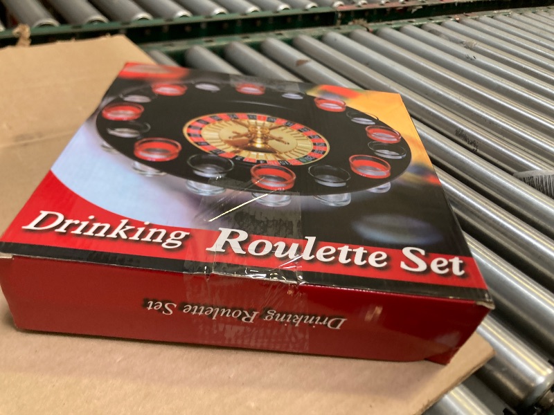 Photo 1 of Shot Glass Roulette - Drinking Game Set (2 Balls and 16 Glasses)