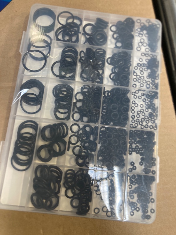 Photo 1 of Romeda O Ring Kit 1050 PCS, O Ring Assortment Kit 21 Size, Metric Nitrile Rubber O Rings for Car Auto Vehicle Repair Faucet Plumbing Air or Gas Sealing Connections Resist Oil and Heat