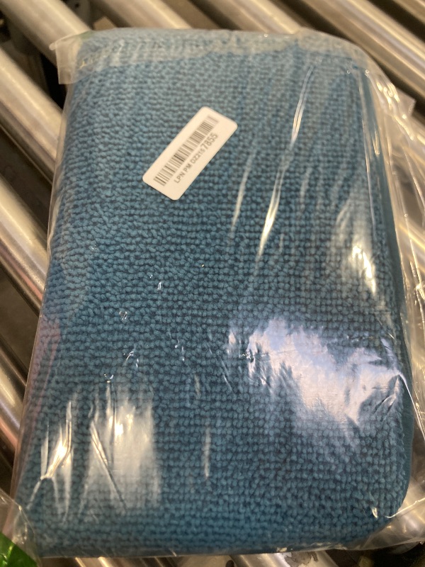 Photo 1 of OLANLY Thick Memory Foam Bath Mat Rug 24x16, Extra Soft Absorbent Bathroom Rug, Quick Dry Bath Mat, Non-Slip, Machine Washable Carpet for Bathroom, Tub and Shower, Home Decor Accessories, Peacock Blue