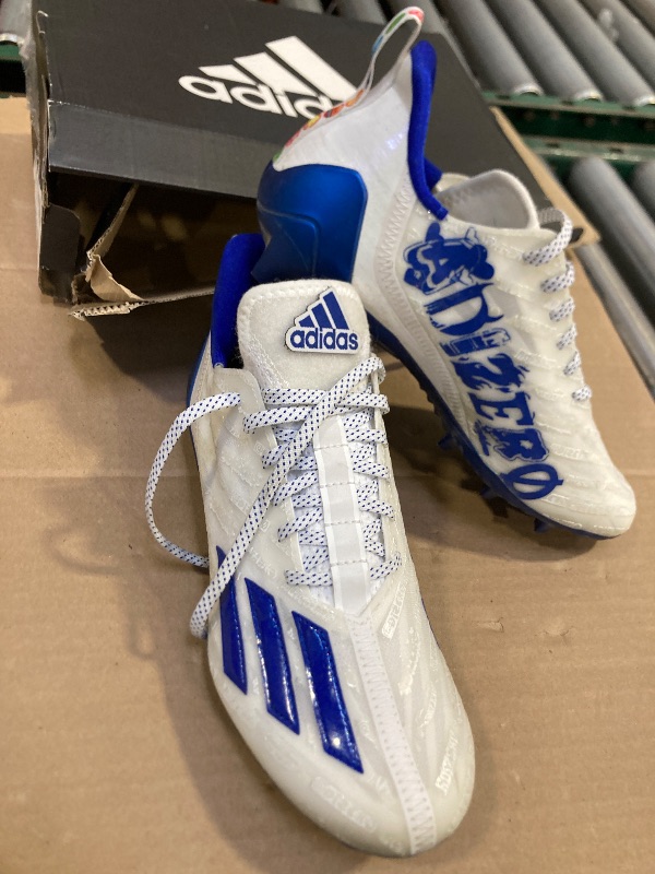 Photo 1 of Size 9--adidas Adizero Cleats Men's, White, Size 9