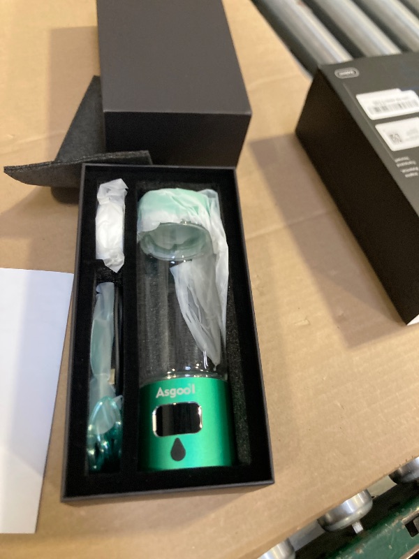 Photo 1 of Hydrogen Water Bottle - Portable, Rechargeable, LED Timer, Aluminum and Glass, 5000 PPB Hydrogen in 10 Minutes, for Husband, Father, Friend & Family, for Sports, Home, Office (Green, 340ml)