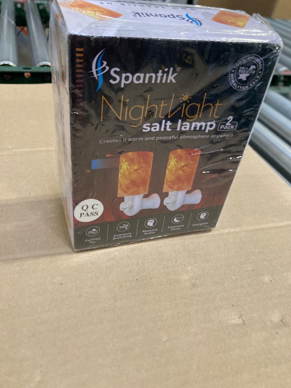 Photo 1 of Himalayan Rock Salt Night Light Cylinder Shape 2Pack