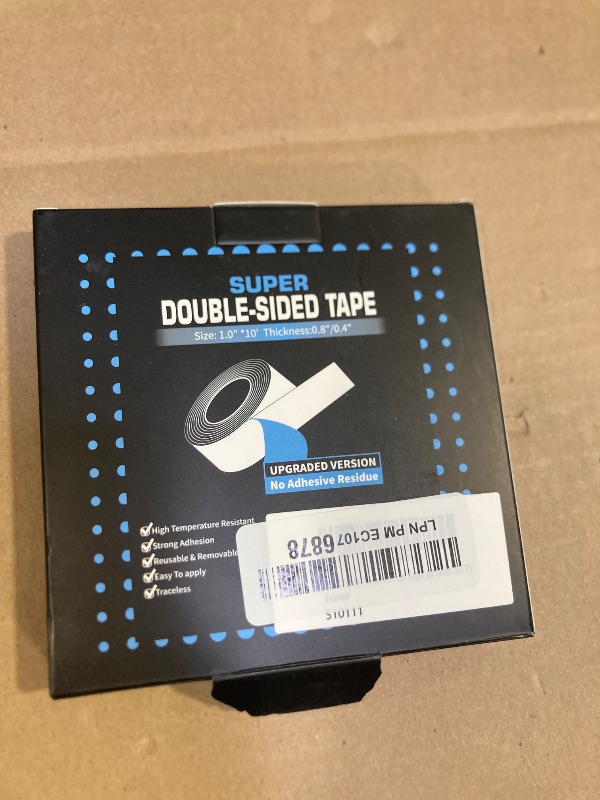 Photo 1 of Art3d Double-Sided Mounting Tape (10FT), Multipurpose Removable Adhesive Foam Tape, Transparent, Household