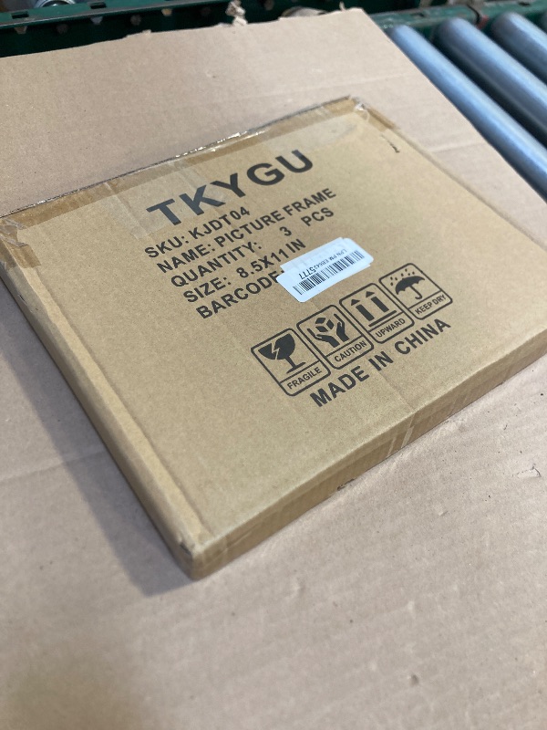 Photo 1 of TKYGU 8.5x11 Black Picture Frame Set of 3, Modern Style Wood Composite Frame with Real Glass, Perfect for Certificates, Documents, Photos or Posters