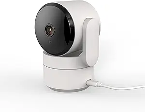 Photo 1 of Luna Indoor Camera 360-Degree Pan/Tilt, Pet/Person/Vehicle AI Motion Detection, Plug-in, Night Vision, Two Way Audio, Cloud Storage, Wi-Fi Camera for Room Office Smart Home Security (White)