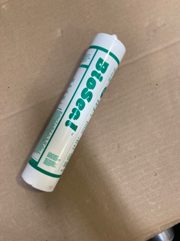 Photo 1 of Translucent BioSeal 100% Silicone Sealant Caulk Kitchen and Bath Grade, Waterproof and No Odor No Color Change 10.1 Ounce Cartridge, Clear Translucent