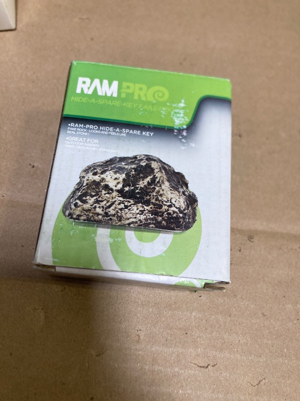Photo 1 of RamPro Hide-a-Spare-Key Fake Rock - Looks & Feels like Real Stone - Safe for Outdoor Garden or Yard, Geocaching (1)