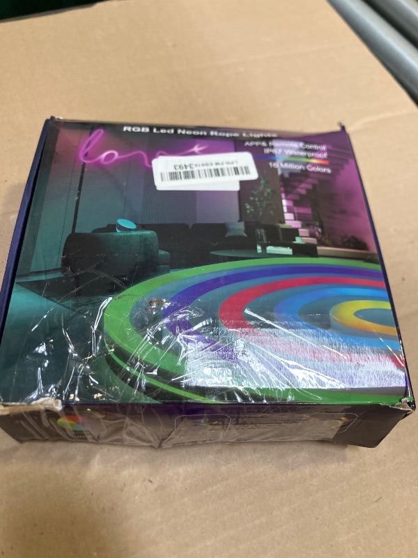 Photo 1 of SILFU Neon Rope Lights, 40FT?2 Rolls of 20ft ? RGB Led Strip, Waterproof IP67, DIY Design, Music Sync, 44 Keys Remote Control, Multiple Modes, for Living Room, Bedroom, Holiday Decoration