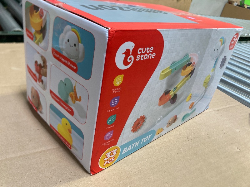 Photo 1 of 33 PCS Bath Toy Bathtub Toy with Shower and Rubber Duck for Toddlers and Babies