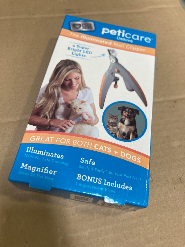 Photo 1 of Allstar Innovations PetiCare LED Light Pet Nail Clipper- Great for Trimming Cats & Dogs Nails & Claws, 5X Magnification That Doubles as a Nail Trapper, Quick-Clip, Steel Blades