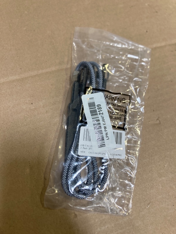 Photo 1 of 2 Pack 100W USB C to USB C Cable 2FT, Double 90° Angle, 90 Degree 5A Super Fast Charging Type-C Braided Cord, for iPhone 15/15 Plus / 15 Pro Max, MacBook Pro/iPad Pro/Mini/Air, Galaxy S23/S22