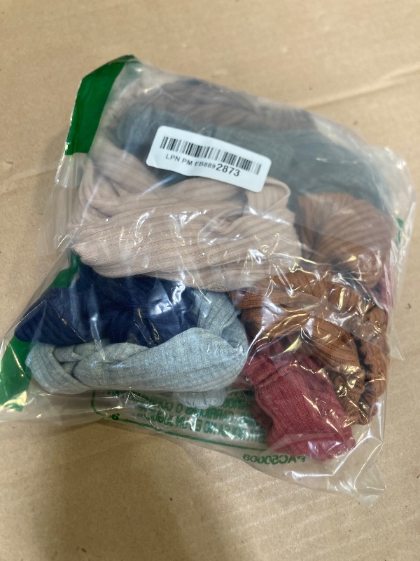 Photo 1 of Huachi Hairband for Women's Hair, 8pcs Elastic Headbands for Women, Solid Color, Ribbed Knitting, Soft, Non-slip, Stretchy, Breathable, Suitable for Any Occasions, Hair Styling Accessories