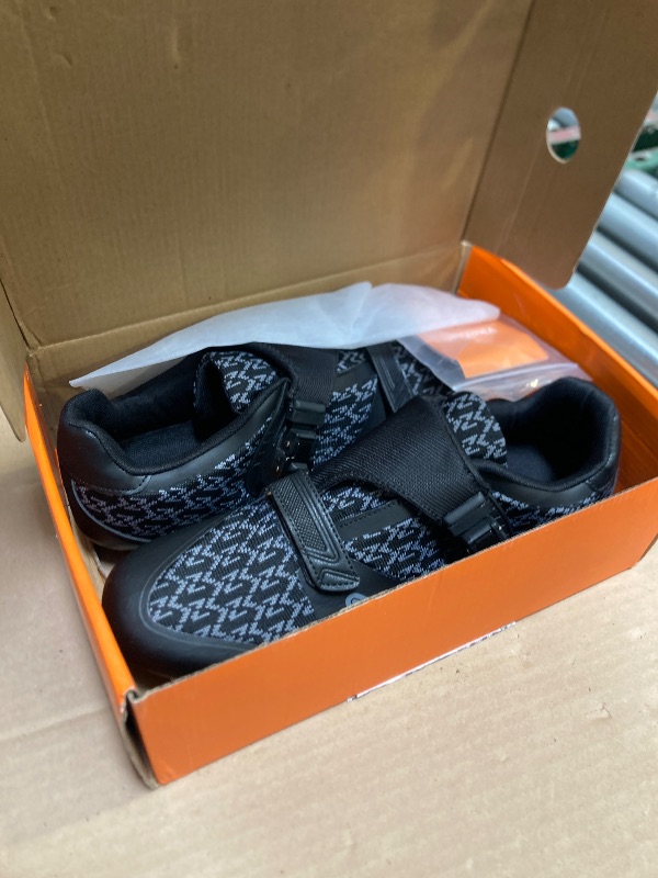 Photo 1 of Size 47--Unisex Cycling Shoes for Men Women Compatible with Peloton Bike Shoes with Delta Cleats for Road Biking Indoor Outdoor Pedal Black 47