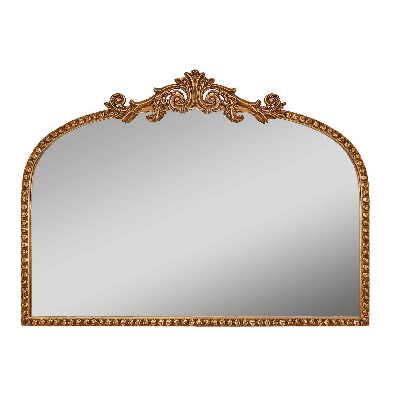 Photo 1 of Crystal Art Gallery 24" x 34" Gold Traditional Arch Decor Mirror