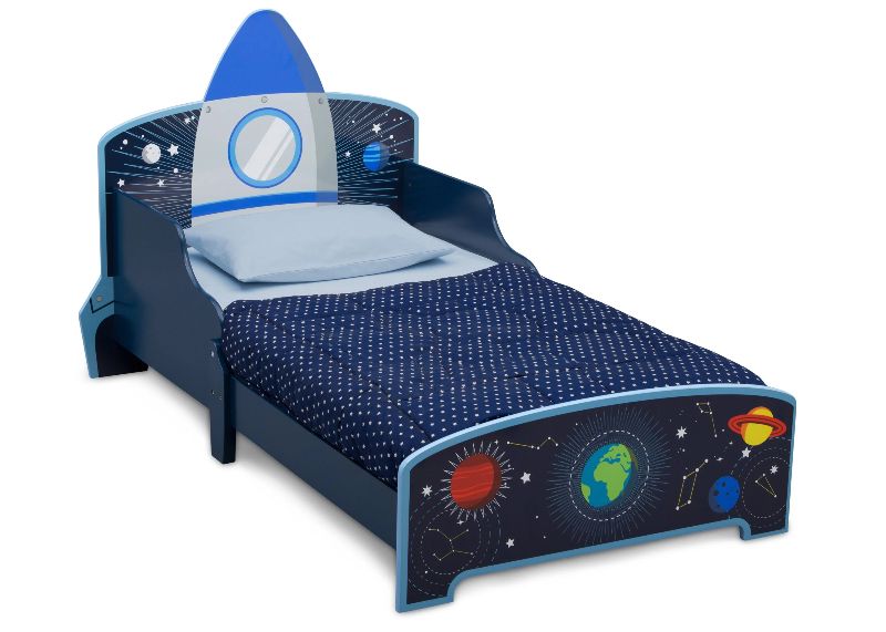 Photo 1 of Delta Children Space Adventures Rocket Ship Wood Toddler Bed