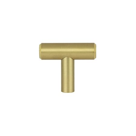 Photo 1 of  Better Homes & Gardens 1-9/16 (40mm) Bar Knob Brushed Brass 2 Pack 