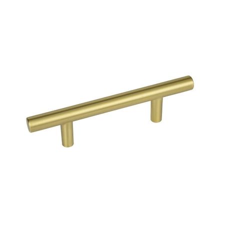 Photo 1 of Better Homes & Gardens 3 (76mm) Center-to-Center Bar Pull Brushed Brass 2 Pack