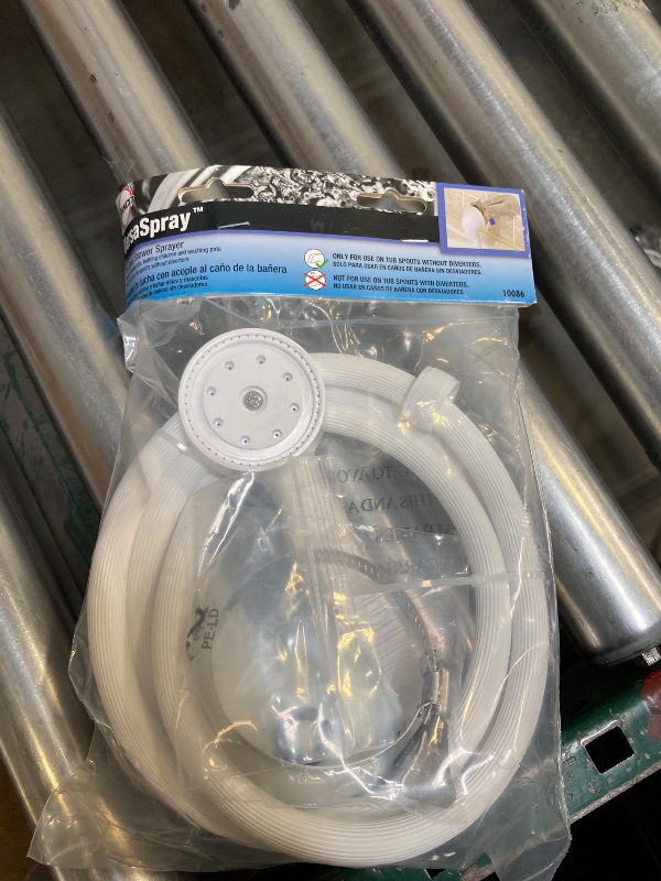 Photo 1 of  Danco White Plastic 1 Settings Handheld Showerhead 2.2 Gpm 
